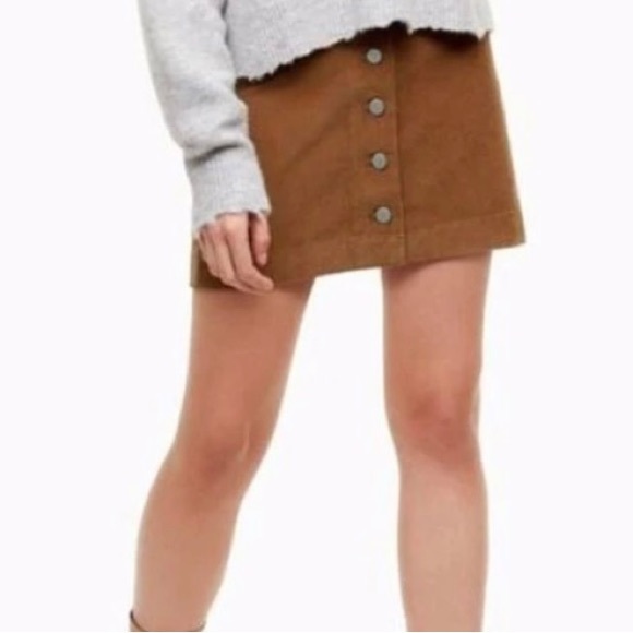 Wilfred Tan Corduroy Skirt - Picture 3 of 6